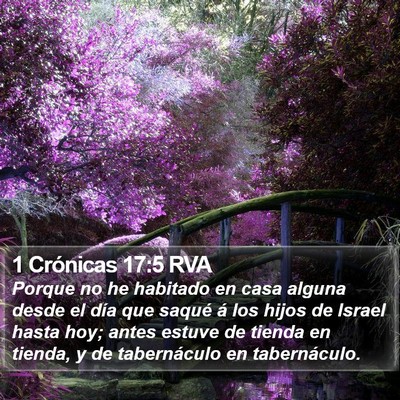1 Crónicas 17:5 RVA Bible Verse Image