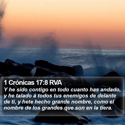 1 Crónicas 17:8 RVA Bible Verse Image