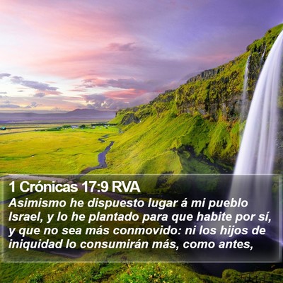 1 Crónicas 17:9 RVA Bible Verse Image