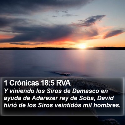 1 Crónicas 18:5 RVA Bible Verse Image