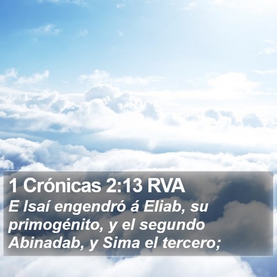 1 Crónicas 2:13 RVA Bible Verse Image