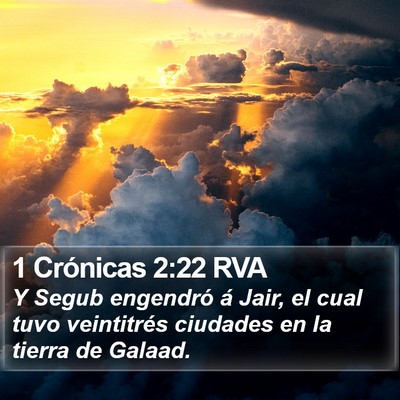 1 Crónicas 2:22 RVA Bible Verse Image