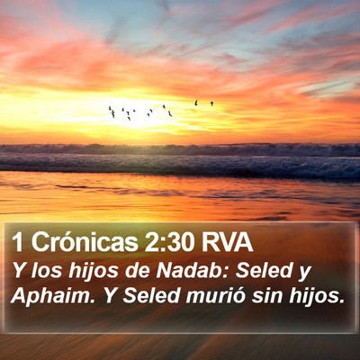 1 Crónicas 2:30 RVA Bible Verse Image