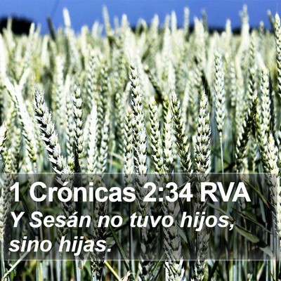 1 Crónicas 2:34 RVA Bible Verse Image