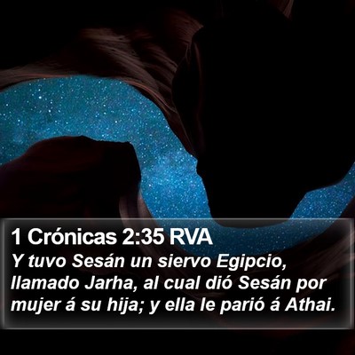 1 Crónicas 2:35 RVA Bible Verse Image