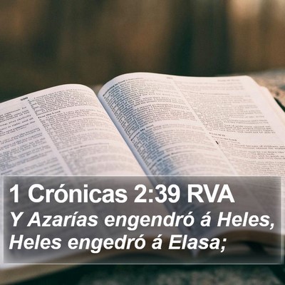 1 Crónicas 2:39 RVA Bible Verse Image