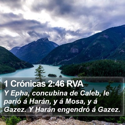 1 Crónicas 2:46 RVA Bible Verse Image
