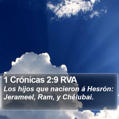 1 Crónicas 2:9 RVA Bible Verse Image