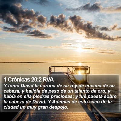 1 Crónicas 20:2 RVA Bible Verse Image