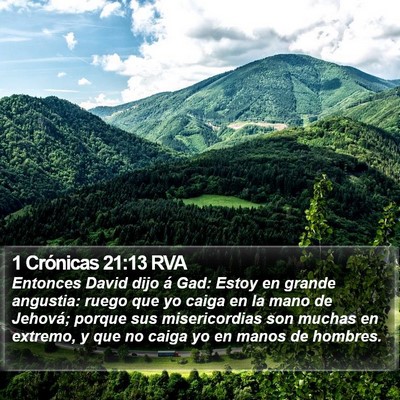 1 Crónicas 21:13 RVA Bible Verse Image