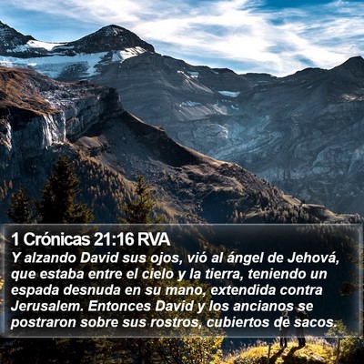 1 Crónicas 21:16 RVA Bible Verse Image