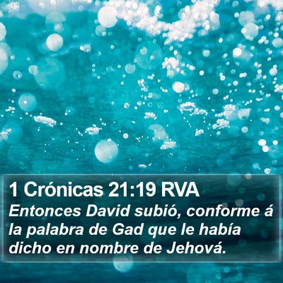 1 Crónicas 21:19 RVA Bible Verse Image