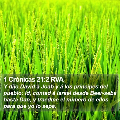 1 Crónicas 21:2 RVA Bible Verse Image