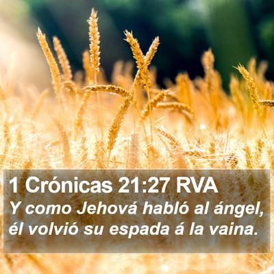 1 Crónicas 21:27 RVA Bible Verse Image