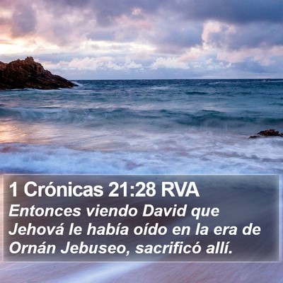 1 Crónicas 21:28 RVA Bible Verse Image