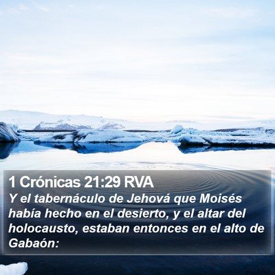 1 Crónicas 21:29 RVA Bible Verse Image