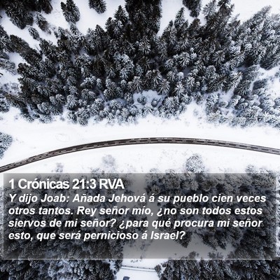 1 Crónicas 21:3 RVA Bible Verse Image