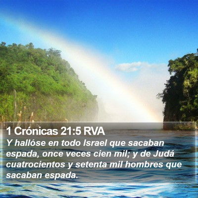 1 Crónicas 21:5 RVA Bible Verse Image