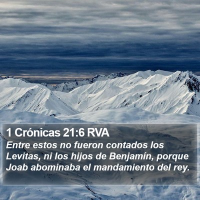 1 Crónicas 21:6 RVA Bible Verse Image