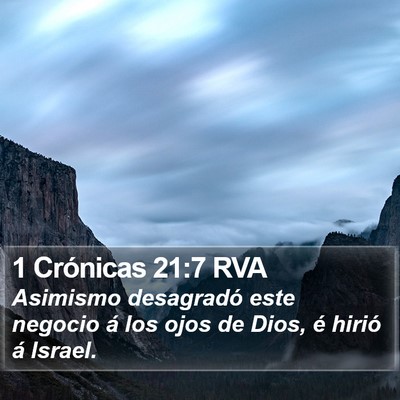 1 Crónicas 21:7 RVA Bible Verse Image