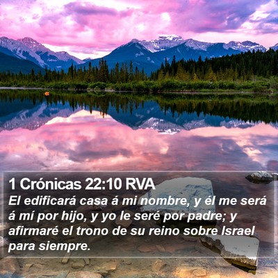 1 Crónicas 22:10 RVA Bible Verse Image