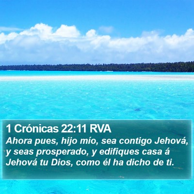 1 Crónicas 22:11 RVA Bible Verse Image