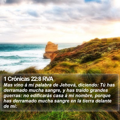 1 Crónicas 22:8 RVA Bible Verse Image