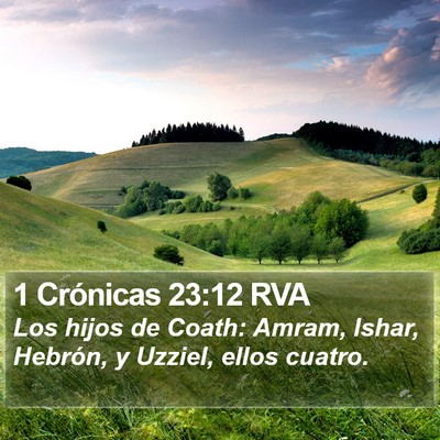 1 Crónicas 23:12 RVA Bible Verse Image