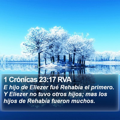 1 Crónicas 23:17 RVA Bible Verse Image