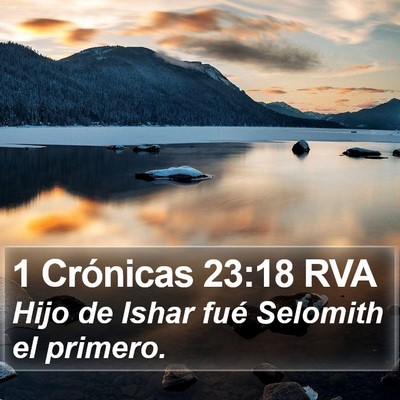 1 Crónicas 23:18 RVA Bible Verse Image
