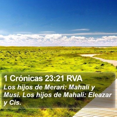 1 Crónicas 23:21 RVA Bible Verse Image