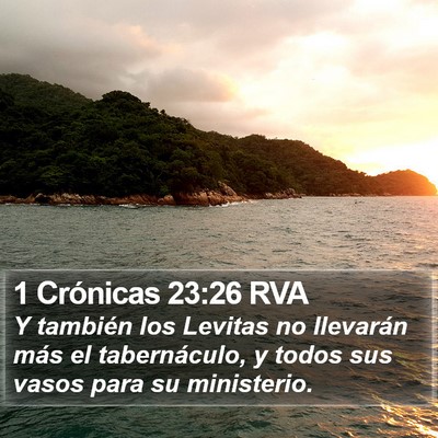 1 Crónicas 23:26 RVA Bible Verse Image