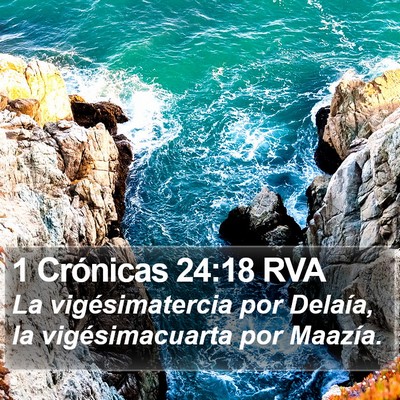 1 Crónicas 24:18 RVA Bible Verse Image