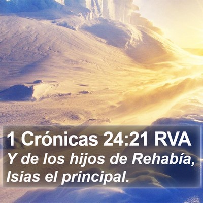 1 Crónicas 24:21 RVA Bible Verse Image