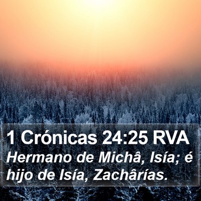 1 Crónicas 24:25 RVA Bible Verse Image
