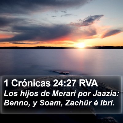 1 Crónicas 24:27 RVA Bible Verse Image