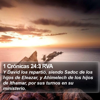 1 Crónicas 24:3 RVA Bible Verse Image