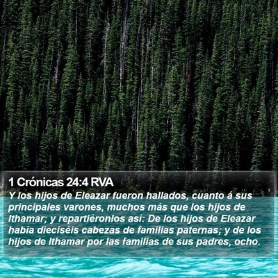 1 Crónicas 24:4 RVA Bible Verse Image