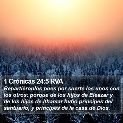 1 Crónicas 24:5 RVA Bible Verse Image
