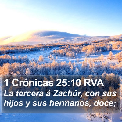 1 Crónicas 25:10 RVA Bible Verse Image