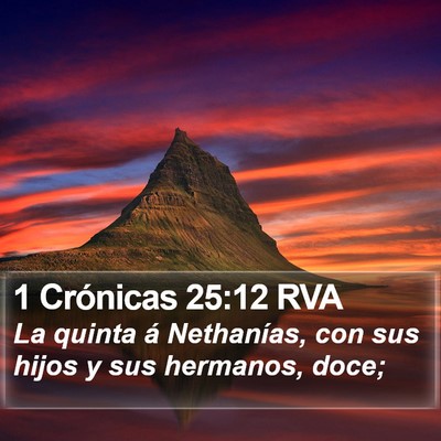 1 Crónicas 25:12 RVA Bible Verse Image