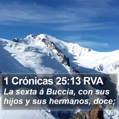 1 Crónicas 25:13 RVA Bible Verse Image