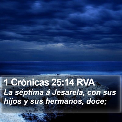 1 Crónicas 25:14 RVA Bible Verse Image