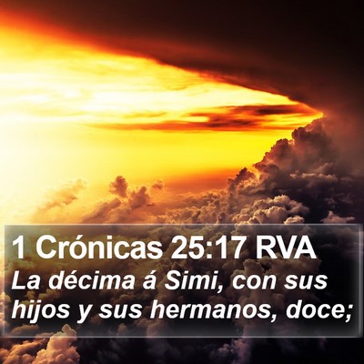 1 Crónicas 25:17 RVA Bible Verse Image