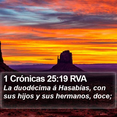 1 Crónicas 25:19 RVA Bible Verse Image