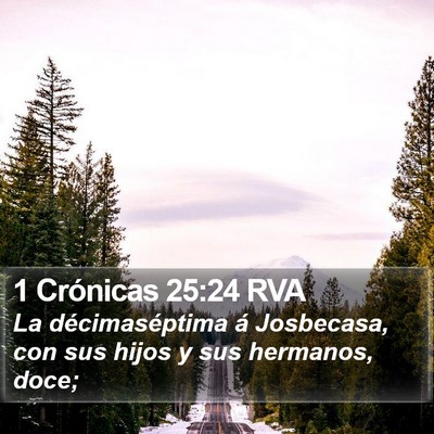 1 Crónicas 25:24 RVA Bible Verse Image