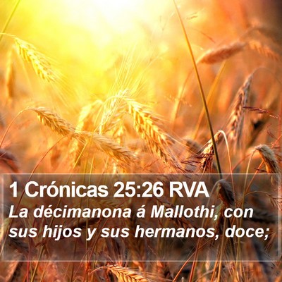 1 Crónicas 25:26 RVA Bible Verse Image