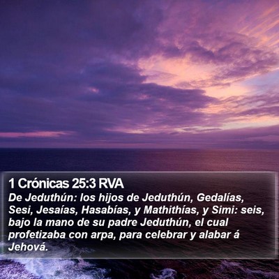 1 Crónicas 25:3 RVA Bible Verse Image