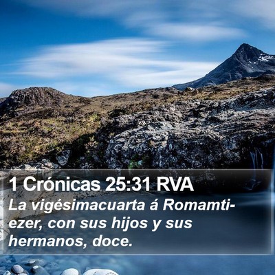1 Crónicas 25:31 RVA Bible Verse Image