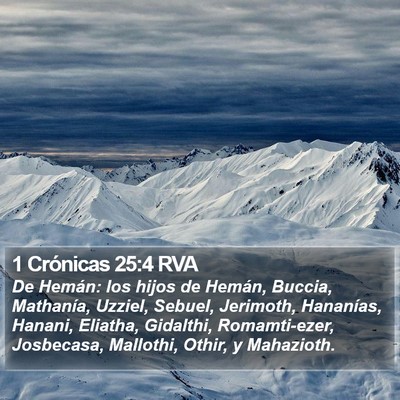 1 Crónicas 25:4 RVA Bible Verse Image